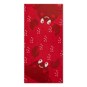 strandlaken Red Crabs (135x65 cm) Rood