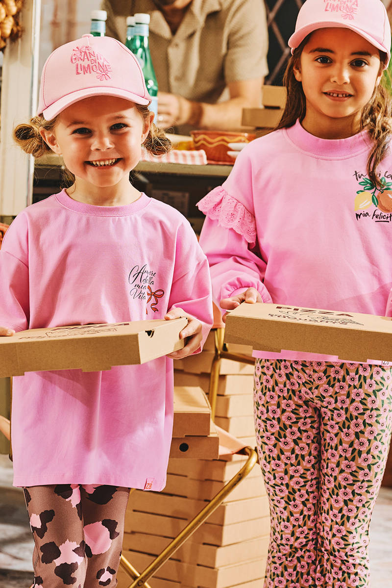 Z8 kids sweater Milena met ruches roze | kleertjes.com