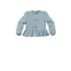 Z8 kids top met strikjes light blue denim