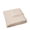 Jollein ledikantdeken Fringe Stripe - Biscuit/Ivory