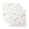 Jollein hydrofiel monddoekje On The Go - offwhite/blauw/beige (set van 3)