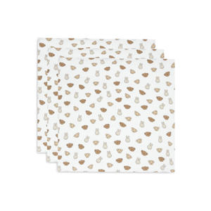 hydrofiele doek small Miffy and Friends - offwhite/beige (set van 3)