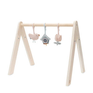 speeltjes voor de babygym Lovely Birds roze/blauw