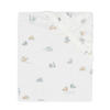 Jollein jersey wieg hoeslaken On The Go offwhite/blauw/beige