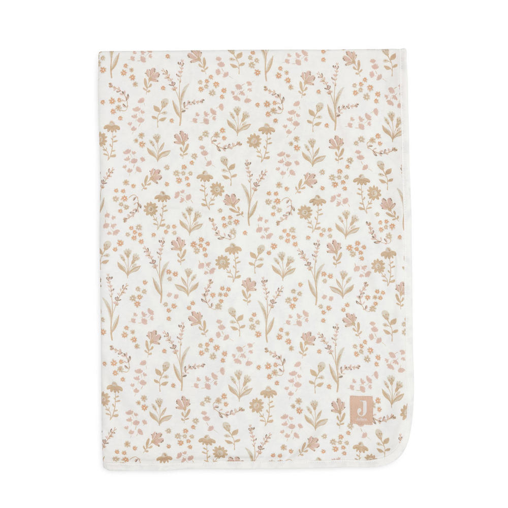 Jollein jersey wiegdeken Bloomy offwhite/beige