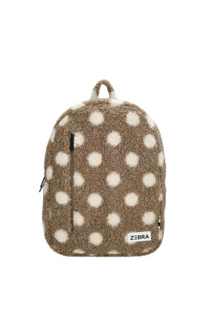  rugzak met stippen taupe