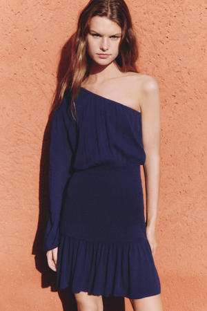korte jurk donkerblauw