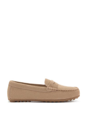   suède mocassins camel
