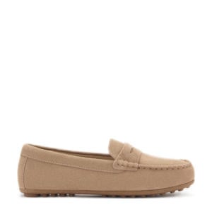 suède mocassins camel