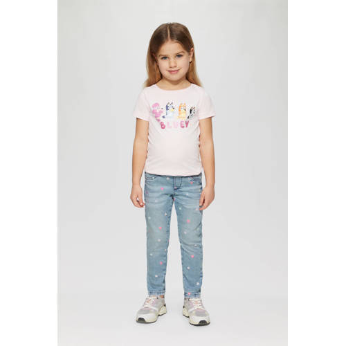 s.Oliver regular waist regular fit jeans light blue denim Blauw All over print - maat 116 afbeelding