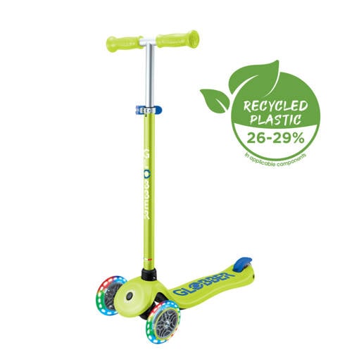 Globber step Primo Plus Lights Lime Green Groen | Step van Globber