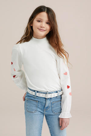 top wit/roze/rood