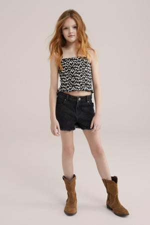 cropped top zwart