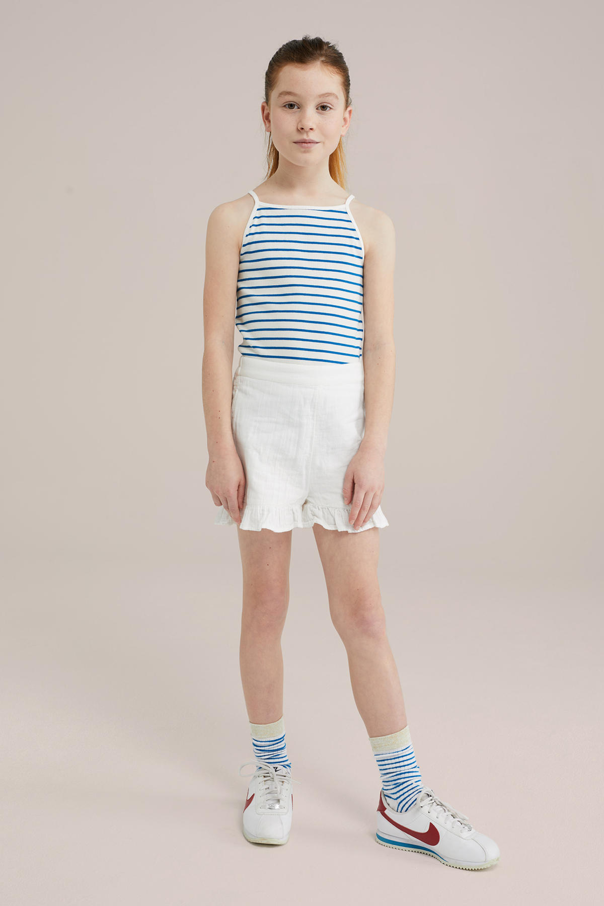 Shoeby trui rib gebreid donkerpaars