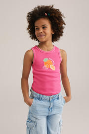 thumbnail: WE Fashion mouwloze top roze