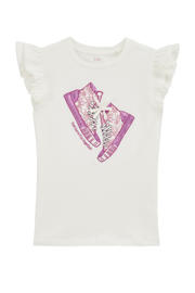 thumbnail: WE Fashion mouwloze top wit met pailletten