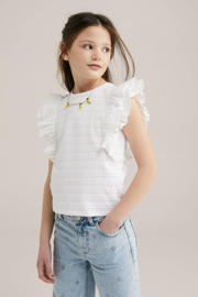 thumbnail: WE Fashion mouwloze top wit broderie