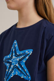 thumbnail: WE Fashion T-shirt donkerblauw