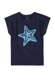 thumbnail: WE Fashion T-shirt donkerblauw