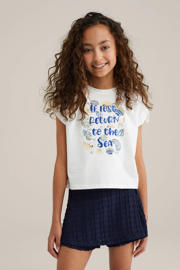 thumbnail: WE Fashion T-shirt wit met pailletten