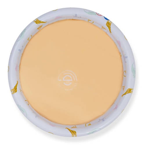 Swim Essentials Flow - Dierenprint Baby Zwembad Wit Ø 100 cm Dierenprint