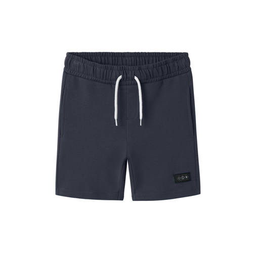 NAME IT KIDS sweatshort donkerblauw Korte broek Jongens Katoen Effen - maat 164 afbeelding