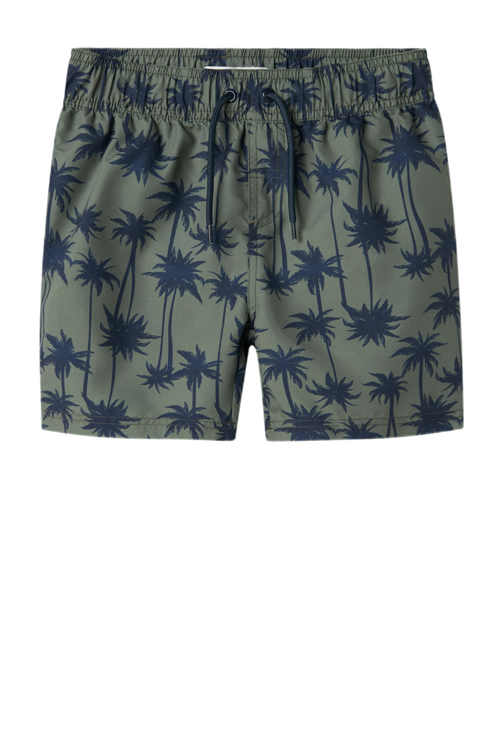 NAME IT KIDS zwemshort olijfgroen/donkerblauw