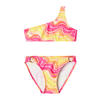 NAME IT KIDS one shoulder bikini roze/geel