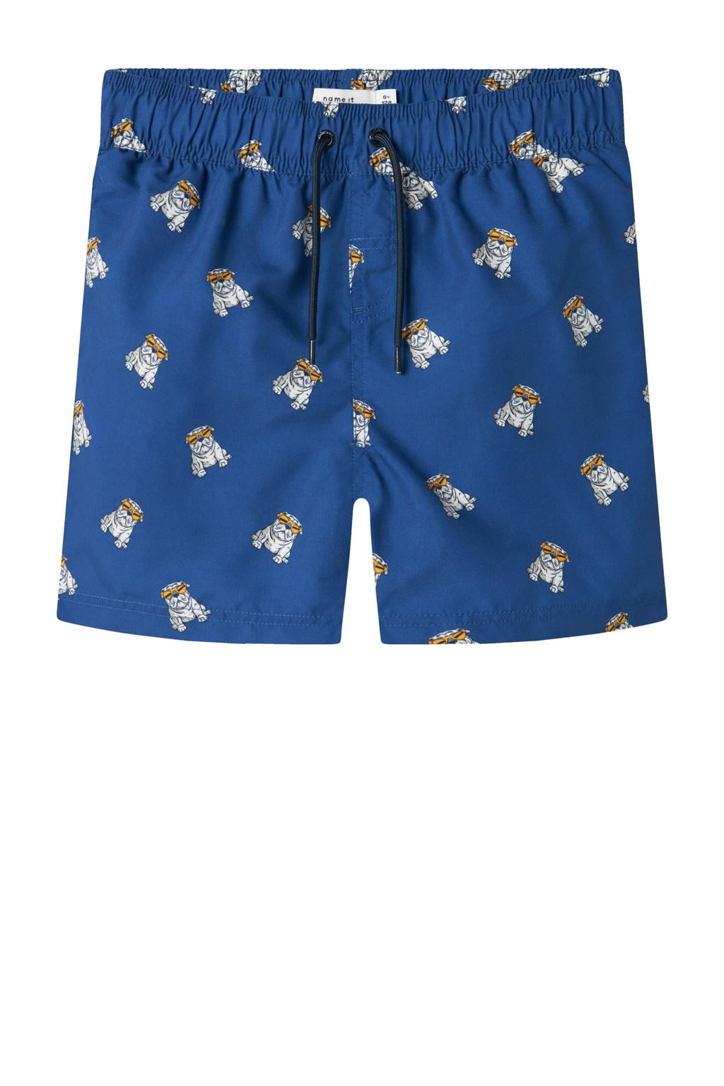 NAME IT KIDS zwemshort blauw/wit