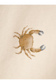 thumbnail: Beige jongens NAME IT MINI T-shirt van stretchkatoen met korte mouwen en ronde hals