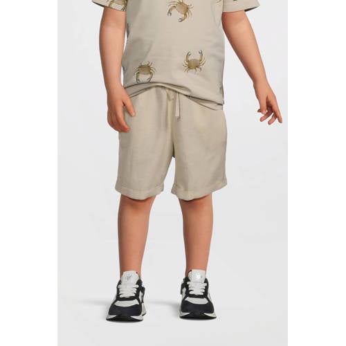 NAME IT MINI casual short ecru Korte broek Wit Jongens Viscose Effen