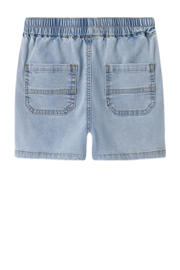 thumbnail: Light blue denim jongens NAME IT MINI short van lyocell met relaxed, elastische tailleband en effen