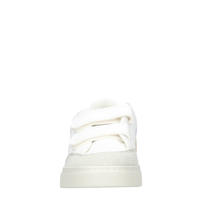 thumbnail: Veja SMALL V-12  leren sneakers wit/lichtblauw/goud