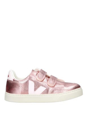 SMALL V-12 leren sneakers roze metallic