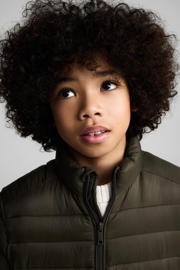 thumbnail: Mango Kids gewatteerde jas kaki