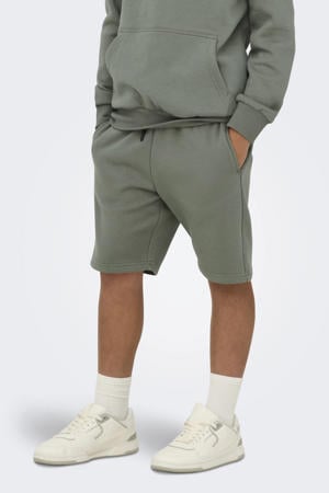 regular sweatshort grijs