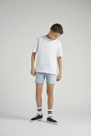 regular denim short light blue denim