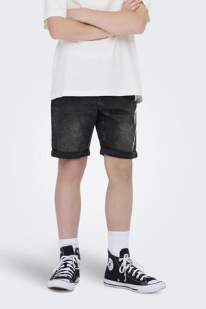 regular denim short black denim