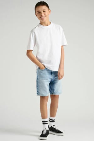 denim short light blue denim