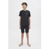 JACK & JONES JUNIOR T-shirt + korte broek zwart