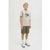 JACK & JONES JUNIOR relaxed cargo short olijfgroen