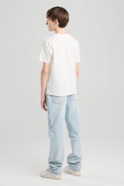 thumbnail: America Today loose fit jeans light blue denim
