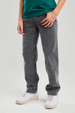 loose  waist grey denim