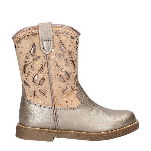 Nelson Kids leren cowboylaarzen goud Meisjes Leer Meerkleurig - maat 30 afbeelding