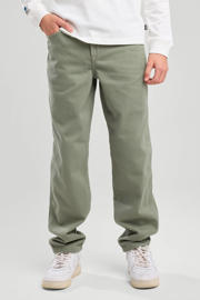 thumbnail: Groene jongens America Today casual broek van katoen met rits- en knoopsluiting en effen