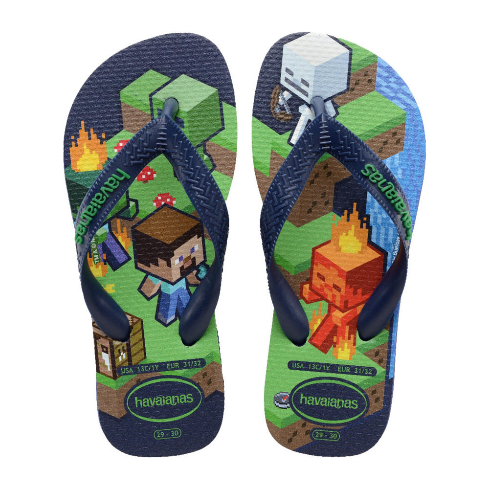 Donkerblauwe jongens Havaianas teenslippers van rubber