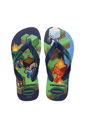   teenslippers donkerblauw