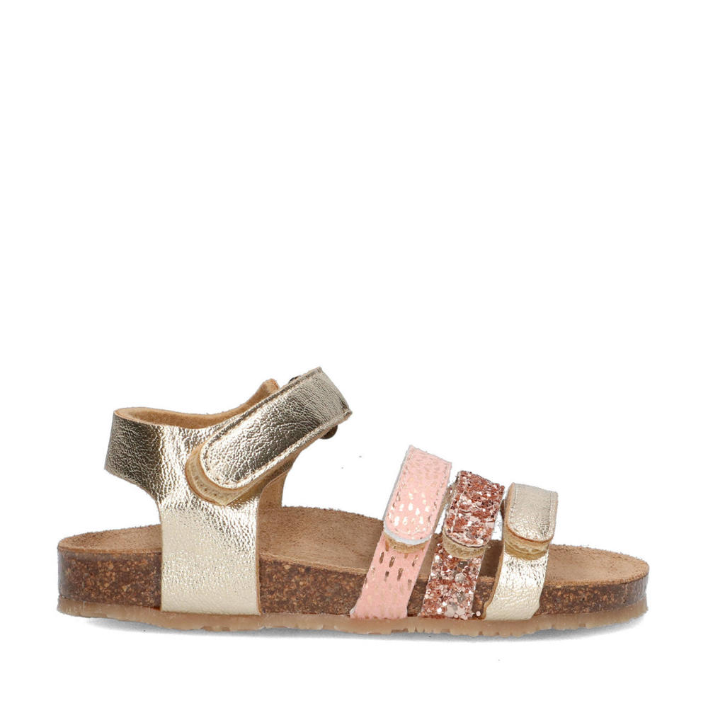 Goud en roze meisjes Red Code sandalen van imitatieleer met klittenband