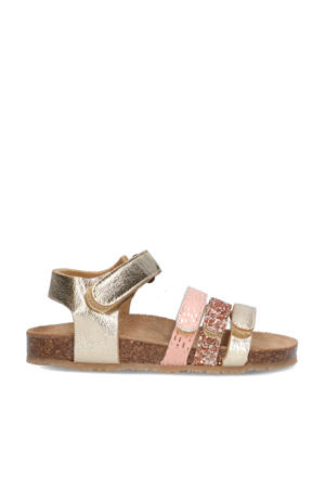   sandalen goud/roze