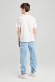 thumbnail: America Today relaxed  waist tapered jeans blauw